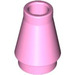 LEGO Bright Pink Cone 1 x 1 without Top Groove (4589)