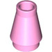 LEGO Bright Pink Cone 1 x 1 without Top Groove (4589 / 6188)