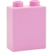 LEGO Bright Pink Duplo Brick 1 x 2 x 2 with Bottom Tube (15847 / 76371)