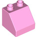 LEGO Fel roze Duplo Helling 2 x 2 x 1.5 (45°) (6474 / 67199)