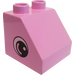 LEGO Leuchtend rosa Duplo Steigung 2 x 2 x 1.5 (45°) mit Eye both sides (10442 / 10443)