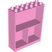 LEGO Leuchtend rosa Duplo Mauer 2 x 6 x 6 Shelf (6461)