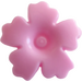 LEGO Bright Pink Flower with Serrated Petals with Small Pin (93080)