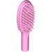 LEGO Fel roze Hairbrush met kort handvat (10 mm) (3852)
