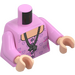 LEGO Bright Pink Lavender Brown with Lavender Top and Purple Trousers Minifig Torso (973 / 76382)