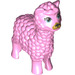 LEGO Rosa brillante Llama con Verde Occhi e Gold Bocca (66221 / 66601)