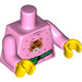 LEGO Leuchtendes Rosa Minifigur Torso (973 / 88585)