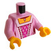 LEGO Světle růžová Minifigurka Trup Rococo Aristocrat (973 / 76382)