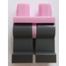 LEGO Bright Pink Minifigure Hips with Dark Stone Gray Legs (73200 / 88584)