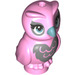 LEGO Bright Pink Owl with Silver Patches and Turquoise Beak (67888 / 67895)