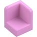 LEGO Bright Pink Panel 1 x 1 Corner with Rounded Corners (6231)