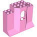LEGO Fel roze Paneel 3 x 8 x 6 met Venster (48490)