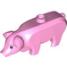 LEGO Fel roze Pig met Zwart Ogen met Wit Pupils (68887 / 87876)