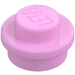 LEGO Fel roze Plaat 1 x 1 Rond (6141 / 30057)