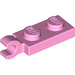 LEGO Leuchtend rosa Platte 1 x 2 mit Horizontaler Clip auf Ende (42923 / 63868)