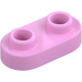 LEGO Bright Pink Plate 1 x 2 with Rounded Ends (35480)
