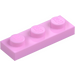 LEGO Fel roze Plaat 1 x 3 (3623)