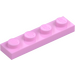 LEGO Bright Pink Plate 1 x 4 (3710)