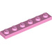 LEGO Fel roze Plaat 1 x 6 (3666)