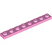 LEGO Bright Pink Plate 1 x 8 (3460)