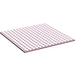 LEGO Fel roze Plaat 16 x 16 met ribben aan de onderkant (91405)