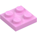 LEGO Bright Pink Plate 2 x 2 (3022 / 94148)