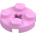LEGO Bright Pink Plate 2 x 2 Round with Axle Hole (4032)