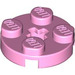 LEGO Bright Pink Plate 2 x 2 Round with Axle Hole (with &#039;+&#039; Axle Hole) (4032)