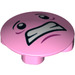 LEGO Bright Pink Plate 2 x 2 Round with Rounded Bottom with Clenching Face (2654 / 73313)