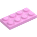 LEGO Bright Pink Plate 2 x 4 (3020)