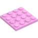 LEGO Bright Pink Plate 4 x 4 (3031)