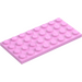 LEGO Bright Pink Plate 4 x 8 (3035)