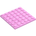 LEGO Bright Pink Plate 6 x 6 (3958)