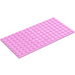 LEGO Bright Pink Plate 8 x 16 (92438)