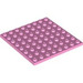 LEGO Fel roze Plaat 8 x 8 (41539 / 42534)