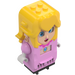 LEGO Klar rosa Prinsesse Peach Figur med LCD Screens for Øyne og Kiste (80731)