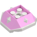 LEGO Bright Pink Shell with White Bottom and Spikes (67931)