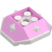 LEGO Bright Pink Shell with White Bottom and Spikes (67931)