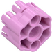 LEGO Bright Pink Six Shooter Housing (Angled Barrels) (18588)