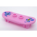 LEGO Leuchtendes Rosa Skateboard mit Vier Rad Clips mit Katze Kopf und Shoe Aufkleber (42511)