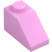 LEGO Bright Pink Slope 1 x 2 (45°) (3040)