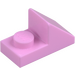 LEGO Bright Pink Slope 1 x 2 (45°) with Plate (15672 / 92946)