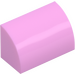 LEGO Bright Pink Slope 1 x 2 Curved (37352 / 98030)