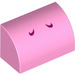 LEGO Fel roze Helling 1 x 2 Gebogen met Yoshi nostrils (37352 / 79541)