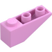 LEGO Fel roze Helling 1 x 3 (25°) Omgekeerd (4287)