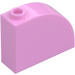 LEGO Fel roze Helling 1 x 3 x 2 Gebogen (33243)