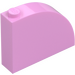 LEGO Bright Pink Slope 1 x 4 x 3 Curved (65734)