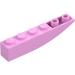 LEGO Bright Pink Slope 1 x 6 Curved Inverted (41763 / 42023)