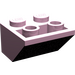 LEGO Rose brillant Pente 2 x 2 (45°) Inversé avec entretoise plate en dessous (3660)