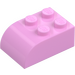 LEGO Bright Pink Slope Brick 2 x 3 with Curved Top (6215)